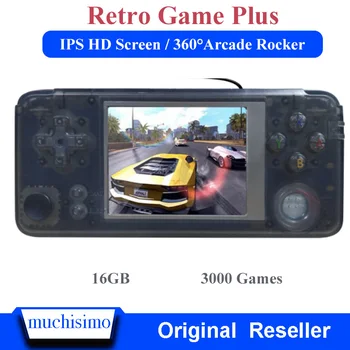16GB RETROGAME Plus Handheld Game Console 64bit 3.0 inch LCD Built-in 3000 Games Portable Game Player 
16GB RETROGAME Plus Handheld Game Console 64bit 3.0 inch LCD Built-in 3000 Games Portable Game Player