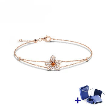 Original SWA Bracelet with Original Engraved Elegant Flower Bracelet Woman Jewelry Gift Wedding Party Jewelry Free Shipping 
Original SWA Bracelet with Original Engraved Elegant Flower Bracelet Woman Jewelry Gift Wedding Party Jewelry Free Shipping