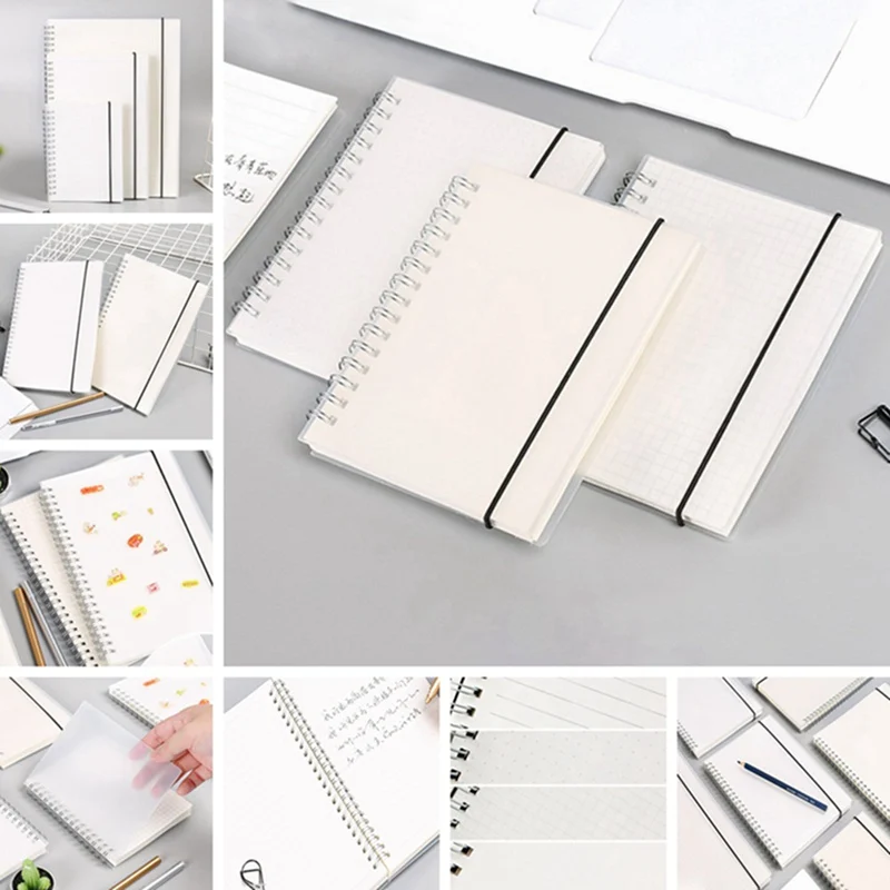 Diary Blank Dot Grid Line Inside Paper A5 A6 Simple Cute Style Transparent PP Cover Silver Double Coil Ring Spiral Notebook
Diary Blank Dot Grid Line Inside Paper A5 A6 Simple Cute Style Transparent PP Cover Silver Double Coil Ring Spiral Notebook