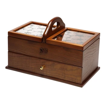Retro Wooden Sewing Basket Storage Box Organizer for Adults Beginner Sewing Tool
Retro Wooden Sewing Basket Storage Box Organizer for Adults Beginner Sewing Tool