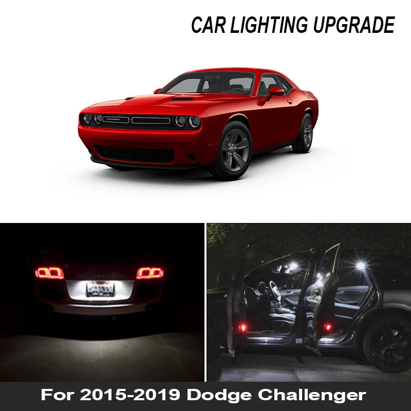 15x Canbus Error Free LED Interior Light Kit for 2015-2019 Dodge Challenger Car Accessories Map Dome Trunk License Light
15x Canbus Error Free LED Interior Light Kit for 2015-2019 Dodge Challenger Car Accessories Map Dome Trunk License Light