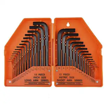 30pcs/set Allen Key Metric Size Hexagonal Wrench Tools Set Universal Wrench Hexahedron Home Tools Set Wrench Tool Set
30pcs/set Allen Key Metric Size Hexagonal Wrench Tools Set Universal Wrench Hexahedron Home Tools Set Wrench Tool Set