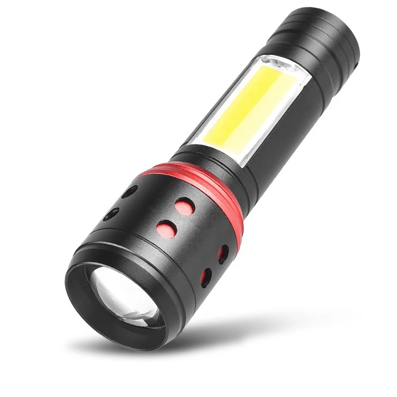 LED Portable Mini Flashlight COB Side Light T6 XPE Lamp Bead Lighting 5 Lighting Modes for Outdoor Camping, Hiking, Climbing
LED Portable Mini Flashlight COB Side Light T6 XPE Lamp Bead Lighting 5 Lighting Modes for Outdoor Camping, Hiking, Climbing