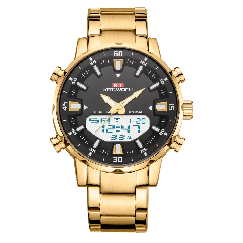 Kt1815 Steel Belt Men Watch Double Machine Core Luminous Big Dial Waterproof Watch
Kt1815 Steel Belt Men Watch Double Machine Core Luminous Big Dial Waterproof Watch