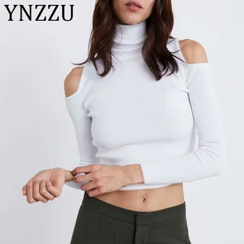 YNZZU Turtleneck Cold Shoulder Knitted Sweater Women Sexy Cotton Streetwear Pullover 2019 Autumn Winter Slim White Jumper AT348
YNZZU Turtleneck Cold Shoulder Knitted Sweater Women Sexy Cotton Streetwear Pullover 2019 Autumn Winter Slim White Jumper AT348