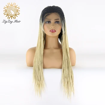 ZigZag T1B/#613 Color Twist Braid Wigs Synthetic Lace Front Wig for Black Women with Baby Hair Ombre Blonde Heat Resistant Fiber
ZigZag T1B/#613 Color Twist Braid Wigs Synthetic Lace Front Wig for Black Women with Baby Hair Ombre Blonde Heat Resistant Fiber