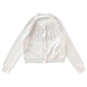2019 Luxury Knitted Cardigan Women Shrug Spring Autumn Clothes Hand Rhinestone Beads Outerwear Lady Short Sweaters Cardigans
2019 Luxury Knitted Cardigan Women Shrug Spring Autumn Clothes Hand Rhinestone Beads Outerwear Lady Short Sweaters Cardigans