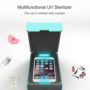 USB Portable UV Sterilizer Box Mobile Phone Face Mask Cleaner Ultraviolet Disinfection Cabinet with Aromatherapy Home Sterilizer
USB Portable UV Sterilizer Box Mobile Phone Face Mask Cleaner Ultraviolet Disinfection Cabinet with Aromatherapy Home Sterilizer