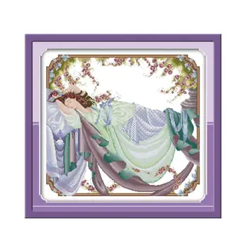 Joy Sunday Sleeping Beaut Cross Stitch Kit Patterns 14CT 11CT Printed Cross Stitch Kit Canvas Handmade Embroidery Needlework Set
Joy Sunday Sleeping Beaut Cross Stitch Kit Patterns 14CT 11CT Printed Cross Stitch Kit Canvas Handmade Embroidery Needlework Set