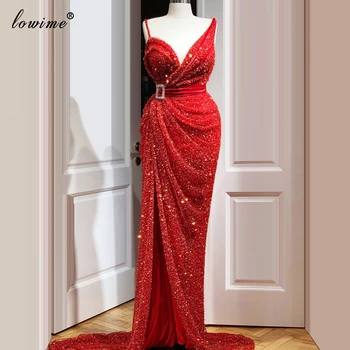 Kaftan Red Sequins Prom Dresses Long Sparkly Cocktail Party Dress Turkish Evening Gowns Robe De Soiree Women Abendkleider Custom
Kaftan Red Sequins Prom Dresses Long Sparkly Cocktail Party Dress Turkish Evening Gowns Robe De Soiree Women Abendkleider Custom
