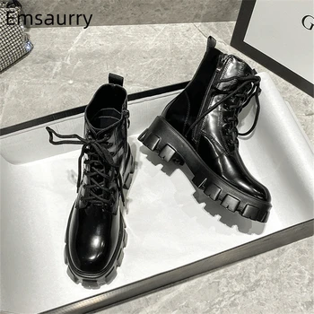 Martin Boots Women 2020 Autumn Winter Botas Mujer Round Toe Side Zip Cross-tied Thick Heel Punk Style Motorcycle Boots Woman
Martin Boots Women 2020 Autumn Winter Botas Mujer Round Toe Side Zip Cross-tied Thick Heel Punk Style Motorcycle Boots Woman