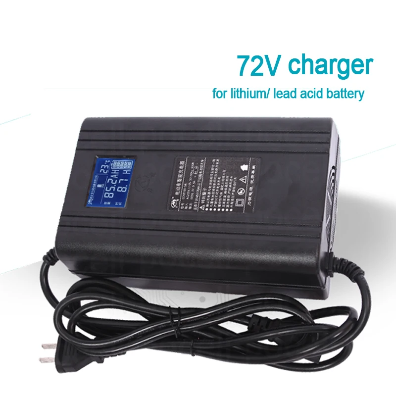 72V 8A no 84V 10A Charger 87.6v 24S charger 21s 88.2V 20S 84V With Display for lithium ion battery lifepo4 LTO lead acid lipo 
72V 8A no 84V 10A Charger 87.6v 24S charger 21s 88.2V 20S 84V With Display for lithium ion battery lifepo4 LTO lead acid lipo