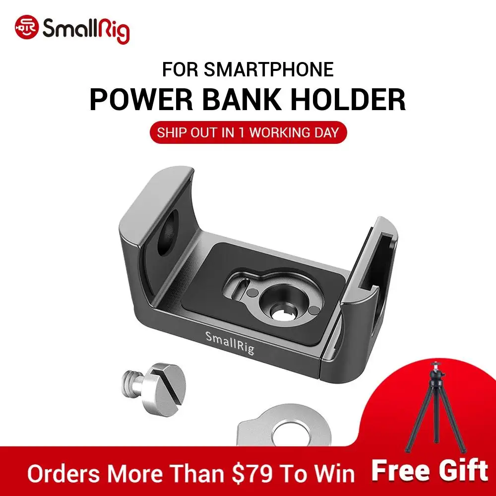 SmallRig Holder fr Portable Power Banks fr width range from 53mm - 81mm Power Banks Feature Cold Shoe Fr Microphone Attach 2378
SmallRig Holder fr Portable Power Banks fr width range from 53mm - 81mm Power Banks Feature Cold Shoe Fr Microphone Attach 2378