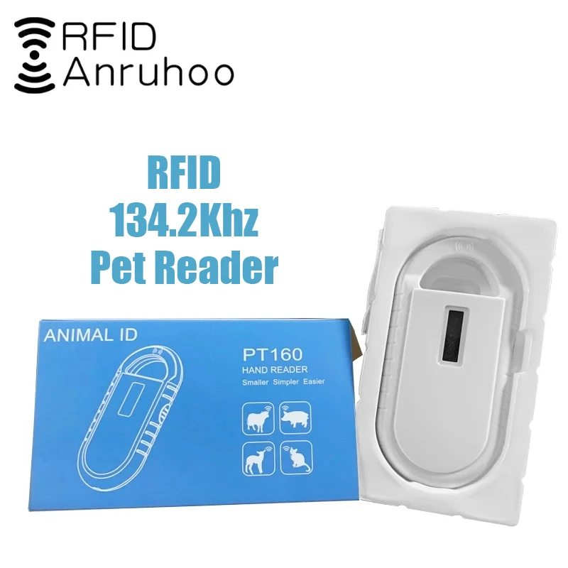 Pet RFID Card Reader 134.2Khz Smart Chip Handheld ID Scanner ISO11784/5 Animal FDX-B/A Glass Tube Cat Dog Horse Tag Transponder
Pet RFID Card Reader 134.2Khz Smart Chip Handheld ID Scanner ISO11784/5 Animal FDX-B/A Glass Tube Cat Dog Horse Tag Transponder