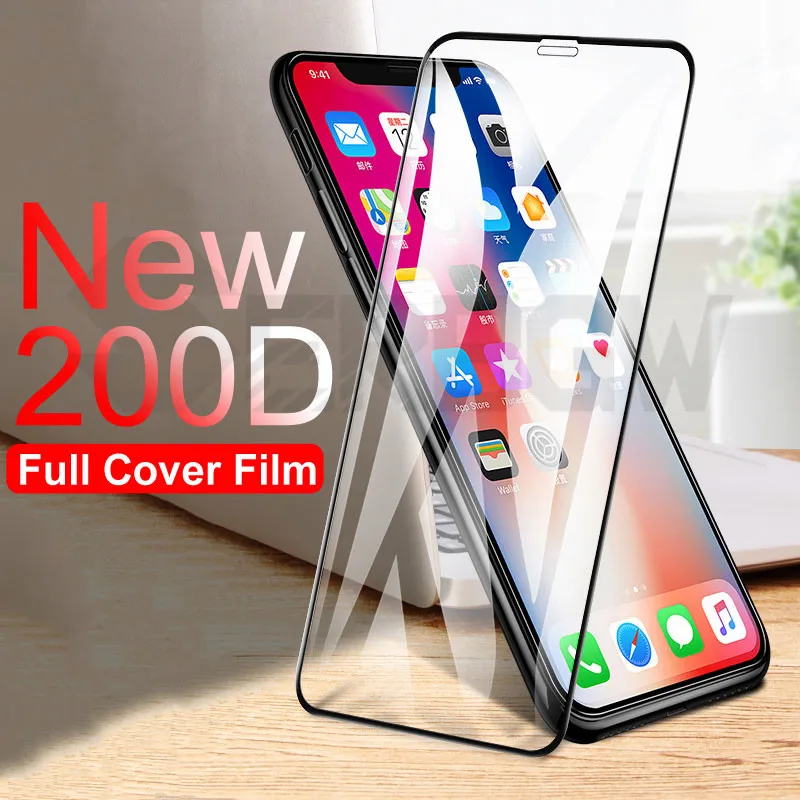 200D Full Cover Protective Glass For iPhone 11 Pro Xs Max X XS XR Tempered Glass For iphone 6 6s 7 8 Plus Screen Protector Film
200D Full Cover Protective Glass For iPhone 11 Pro Xs Max X XS XR Tempered Glass For iphone 6 6s 7 8 Plus Screen Protector Film