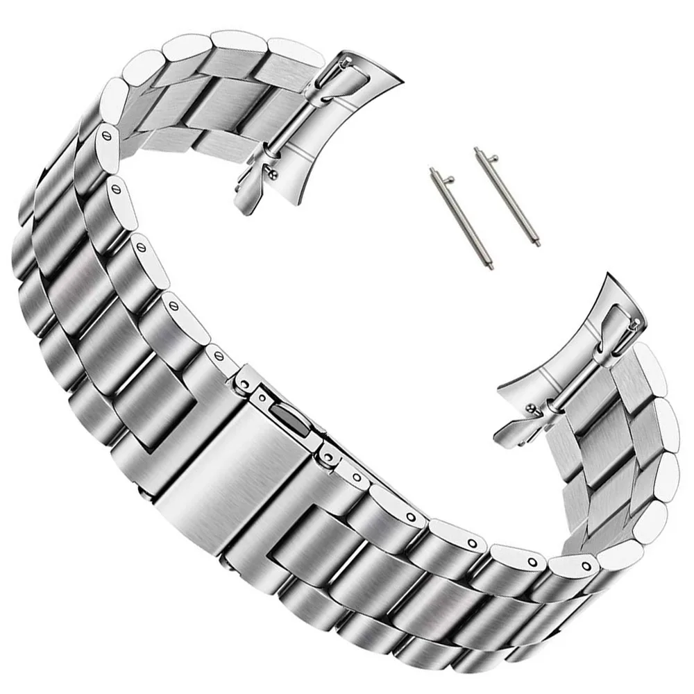 

Quick Release Solid Stainless Steel Watchband for Samsung Galaxy Watch 46mm SM-R800 Sports Band Curved End Strap Wrist Bracelet