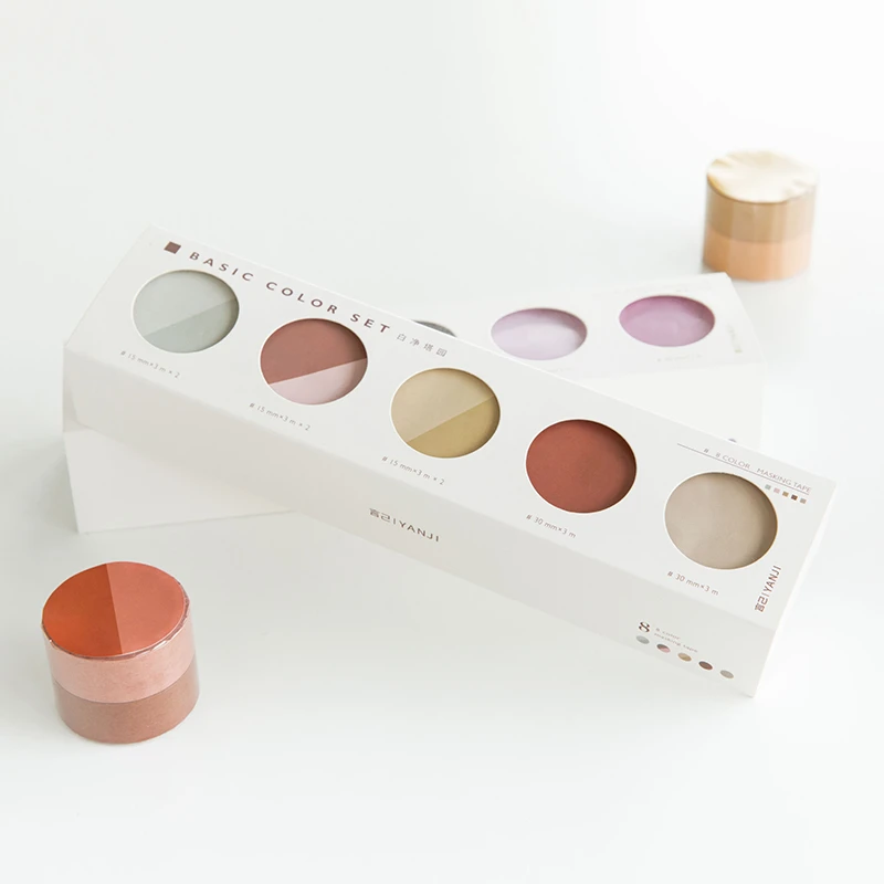 8pcs Element Color Pure Colors Simple Grid Paper Washi Tapes 15/30mm Adhesive Decorative Masking Tapes Diary Stickers H6428
8pcs Element Color Pure Colors Simple Grid Paper Washi Tapes 15/30mm Adhesive Decorative Masking Tapes Diary Stickers H6428
