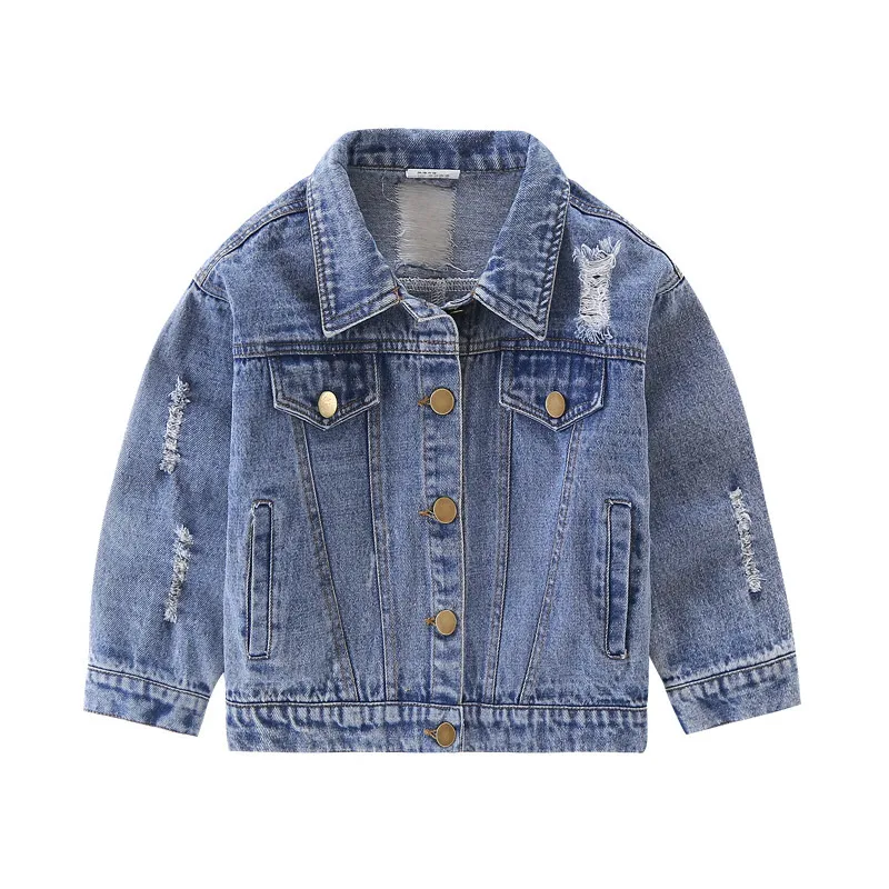 Spring and Autumn Children Outerwear Casual Denim Jackets for Girls Boys Kids Clothes Age 2-6 Years Old Children Coat 
Spring and Autumn Children Outerwear Casual Denim Jackets for Girls Boys Kids Clothes Age 2-6 Years Old Children Coat