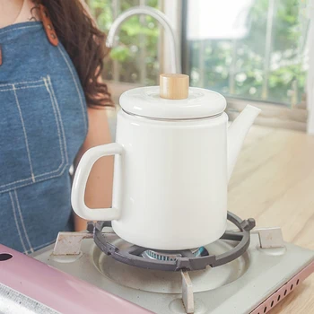 Japanese enamel teapot household water kettle electromagnetic stove gas thickened porcelain enameled coffee tea pot 1.5L
Japanese enamel teapot household water kettle electromagnetic stove gas thickened porcelain enameled coffee tea pot 1.5L