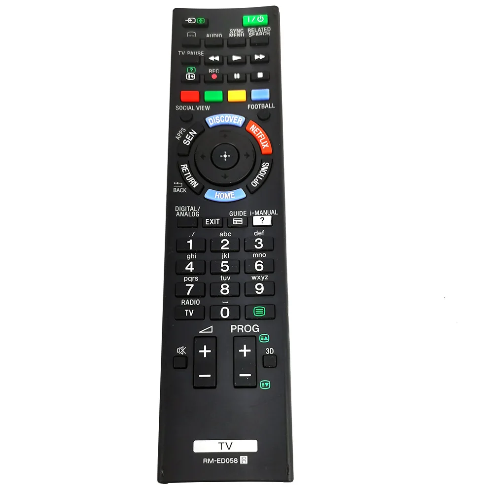 Used Original RM-ED058 For SONY 3D TV Remote Control NETFLIX KDL-32W705B KDL-42W828B KDL-50W805B KD-65X9005B Fernbedienung
Used Original RM-ED058 For SONY 3D TV Remote Control NETFLIX KDL-32W705B KDL-42W828B KDL-50W805B KD-65X9005B Fernbedienung