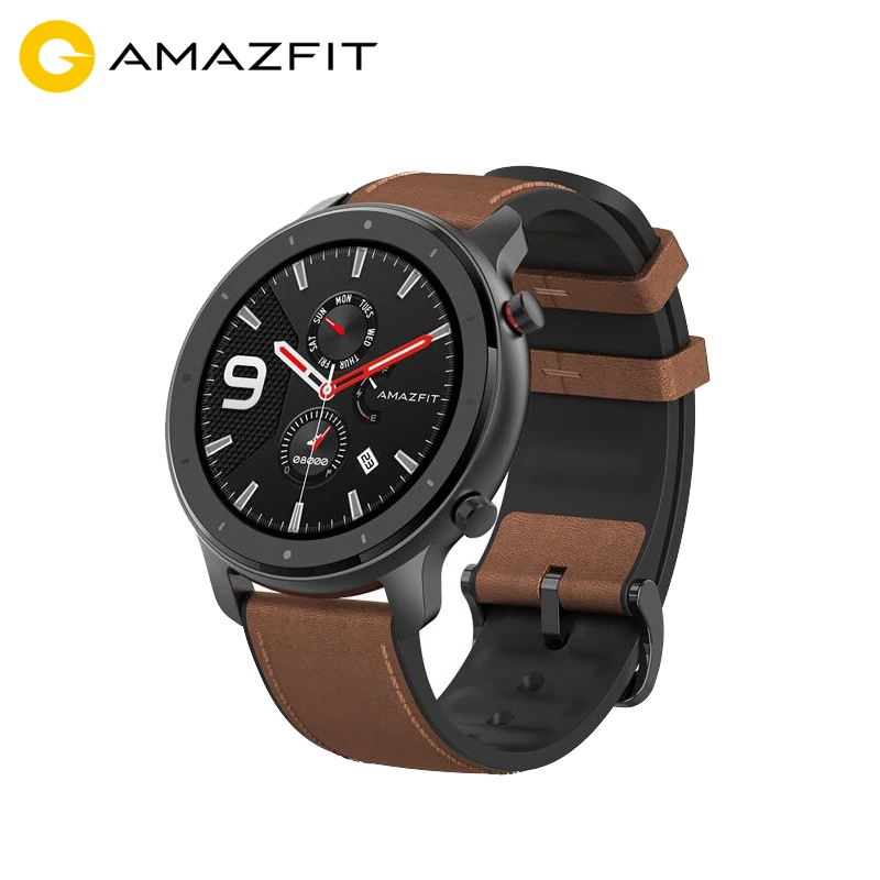 Original Huami Amazfit GTR Smart Watch GPS 5ATM Water 20days Battery life Heart Rate Monitor Soprt Watch
Original Huami Amazfit GTR Smart Watch GPS 5ATM Water 20days Battery life Heart Rate Monitor Soprt Watch