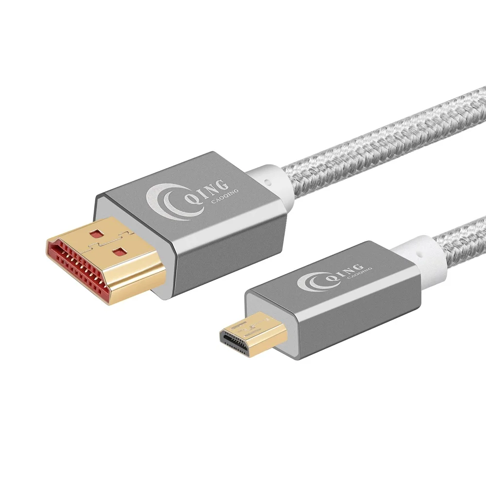 Micro HDMI Cable High Speed Micro HDMI to HDMI Cable 2.0 1.4 3D 4k 1080P for Projector Tablet HDTV Camera 1m 2m 3m 5m Micro HDMI
Micro HDMI Cable High Speed Micro HDMI to HDMI Cable 2.0 1.4 3D 4k 1080P for Projector Tablet HDTV Camera 1m 2m 3m 5m Micro HDMI