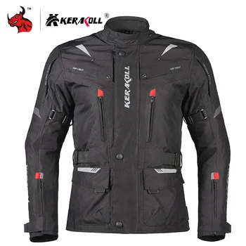 KERAKOLL Motorcycle Jacket Protective Gears Men Windproof Waterproof Moto Jacket Reflective Ventilate Motorbike Riding Jacket
KERAKOLL Motorcycle Jacket Protective Gears Men Windproof Waterproof Moto Jacket Reflective Ventilate Motorbike Riding Jacket