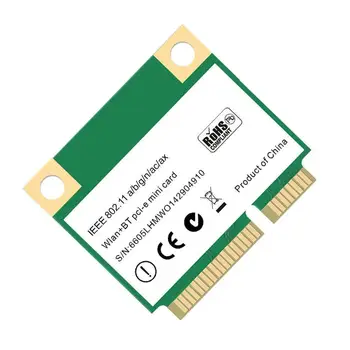 1PC New Mini PCI-E WiFi 6 wireless network card 2.4 / 5G 802.11ac / ax MU-MIMO Bluetooth 5.0 network card
1PC New Mini PCI-E WiFi 6 wireless network card 2.4 / 5G 802.11ac / ax MU-MIMO Bluetooth 5.0 network card