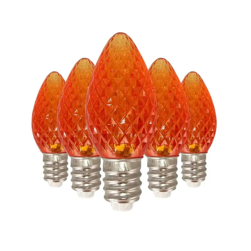UL Listed Box of 25 C7 Led Replacement Bulbs,for Outdoor String Lights,Full Waterpoof and Break Resistant (Orange/Amber)
UL Listed Box of 25 C7 Led Replacement Bulbs,for Outdoor String Lights,Full Waterpoof and Break Resistant (Orange/Amber)