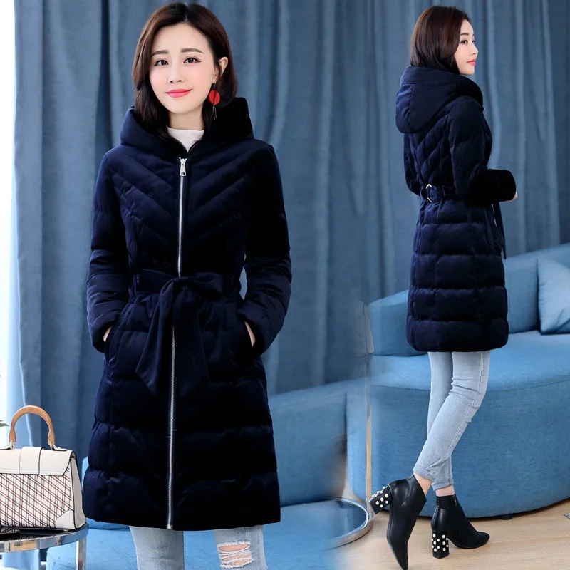 2019 Winter New Style WOMEN'S Coat Waist Hugging Cotton-padded Clothes Korean-style Gold Velvet down Jacket Cotton-padded Clothe
2019 Winter New Style WOMEN'S Coat Waist Hugging Cotton-padded Clothes Korean-style Gold Velvet down Jacket Cotton-padded Clothe
