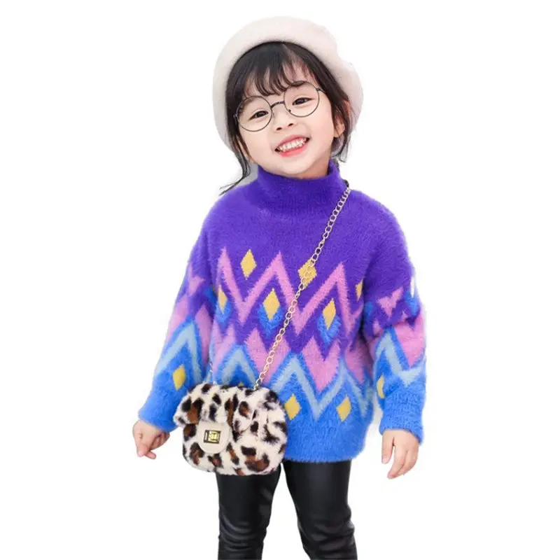 Korean Style Turtleneck Sweater for Girl Kids Knitted Turtleneck Cashmere Pullover Child Bright Color Knitwear High Quality
Korean Style Turtleneck Sweater for Girl Kids Knitted Turtleneck Cashmere Pullover Child Bright Color Knitwear High Quality