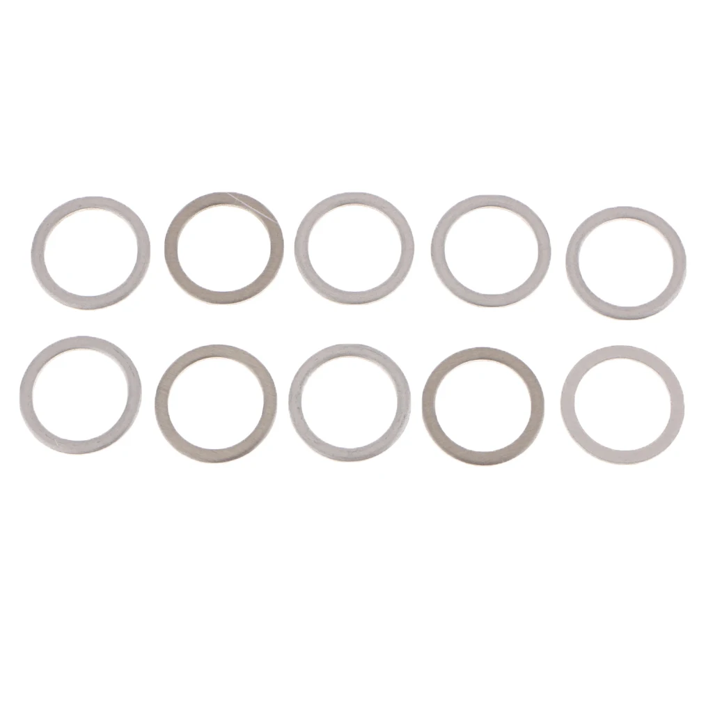 10Pcs/Set M18 Aluminum Engine Oil Drain Plug Crush Gasket Washers Seals for Toyota Lexus 10Pcs/Set M18 Aluminum Engine Oil Drain Plug Crush Gasket Washers Seals for Toyota Lexus