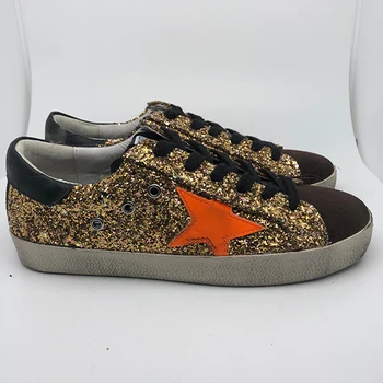 Korean Old Star Coffee Color Dirty Shoes 2020 New Gold Sequined Sneakers Increase In All-match Dirty Women's men's Shoes
Korean Old Star Coffee Color Dirty Shoes 2020 New Gold Sequined Sneakers Increase In All-match Dirty Women's men's Shoes