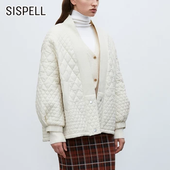 SISPELL Diamond Plaid For Female Casual Cotton Coat V Neck Long Sleeve Loose Hem Drawstring Adjustable Warm Women's Casual Coart 
SISPELL Diamond Plaid For Female Casual Cotton Coat V Neck Long Sleeve Loose Hem Drawstring Adjustable Warm Women's Casual Coart