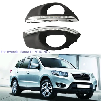 YTCLIN 2Pcs Daytime Running Lights for Hyundai Santa Fe 2010 2011 2012 LED Car DRL Daylight Fog Lamp Hole Dimmming Style Relay
YTCLIN 2Pcs Daytime Running Lights for Hyundai Santa Fe 2010 2011 2012 LED Car DRL Daylight Fog Lamp Hole Dimmming Style Relay