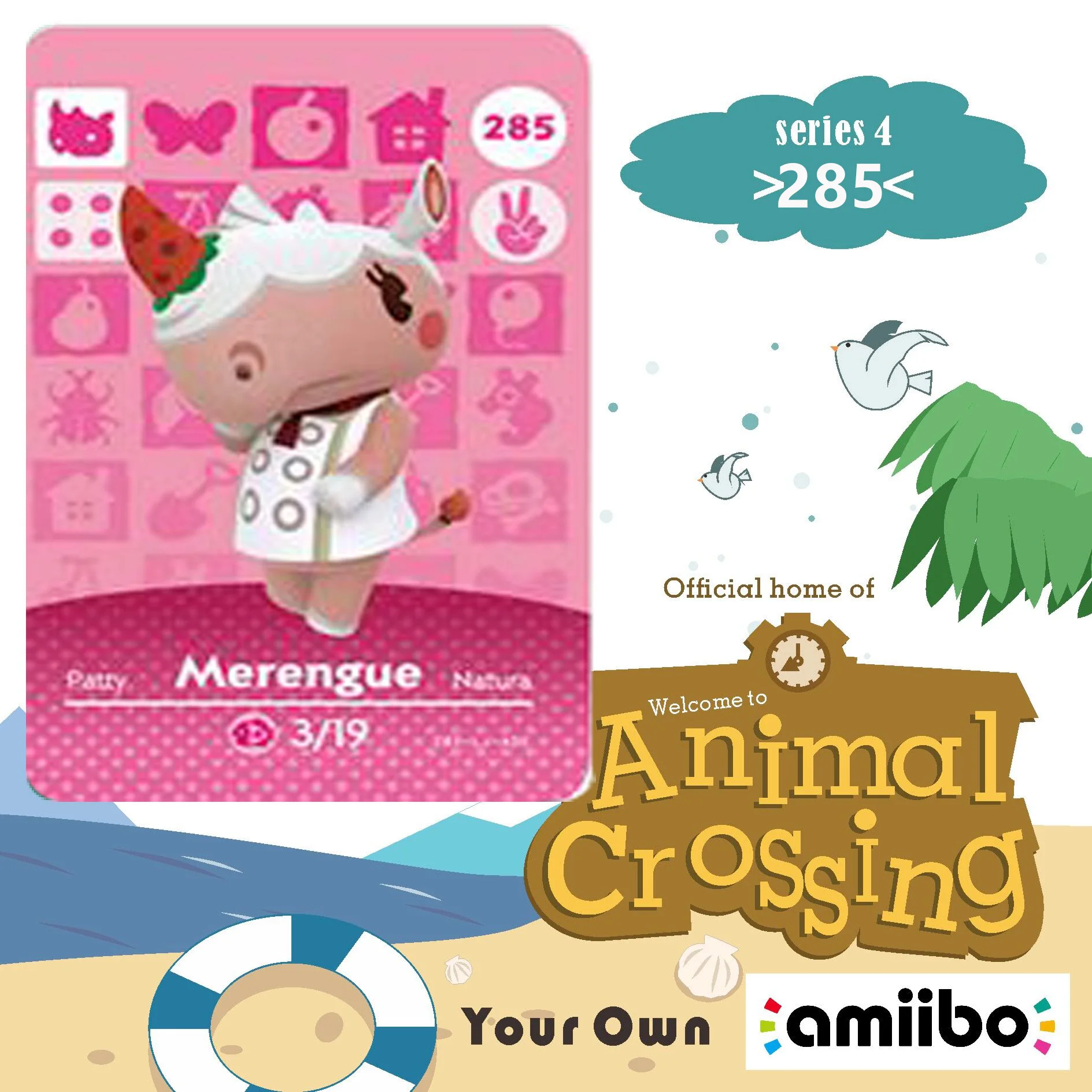 285 Merengue Amiibo Card Animal Crossing Series 3 Merengue Animal Crossing Amiibo Card Work for Ns Games Nfc Card Free Shipping
285 Merengue Amiibo Card Animal Crossing Series 3 Merengue Animal Crossing Amiibo Card Work for Ns Games Nfc Card Free Shipping