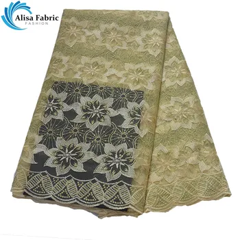5 Yards/pcs African Mesh Lace Fabrics With Beads Latest Style French Lace Fabrics Milk Silk With And Stones For Sewing Clothes
5 Yards/pcs African Mesh Lace Fabrics With Beads Latest Style French Lace Fabrics Milk Silk With And Stones For Sewing Clothes