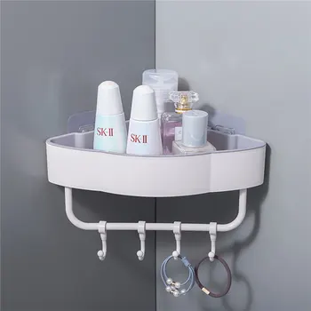 Hot Plastic Triangular Bathroom Shelf Storage Box with Hook Self-Adhesive Kitchen Storage Basket
Hot Plastic Triangular Bathroom Shelf Storage Box with Hook Self-Adhesive Kitchen Storage Basket