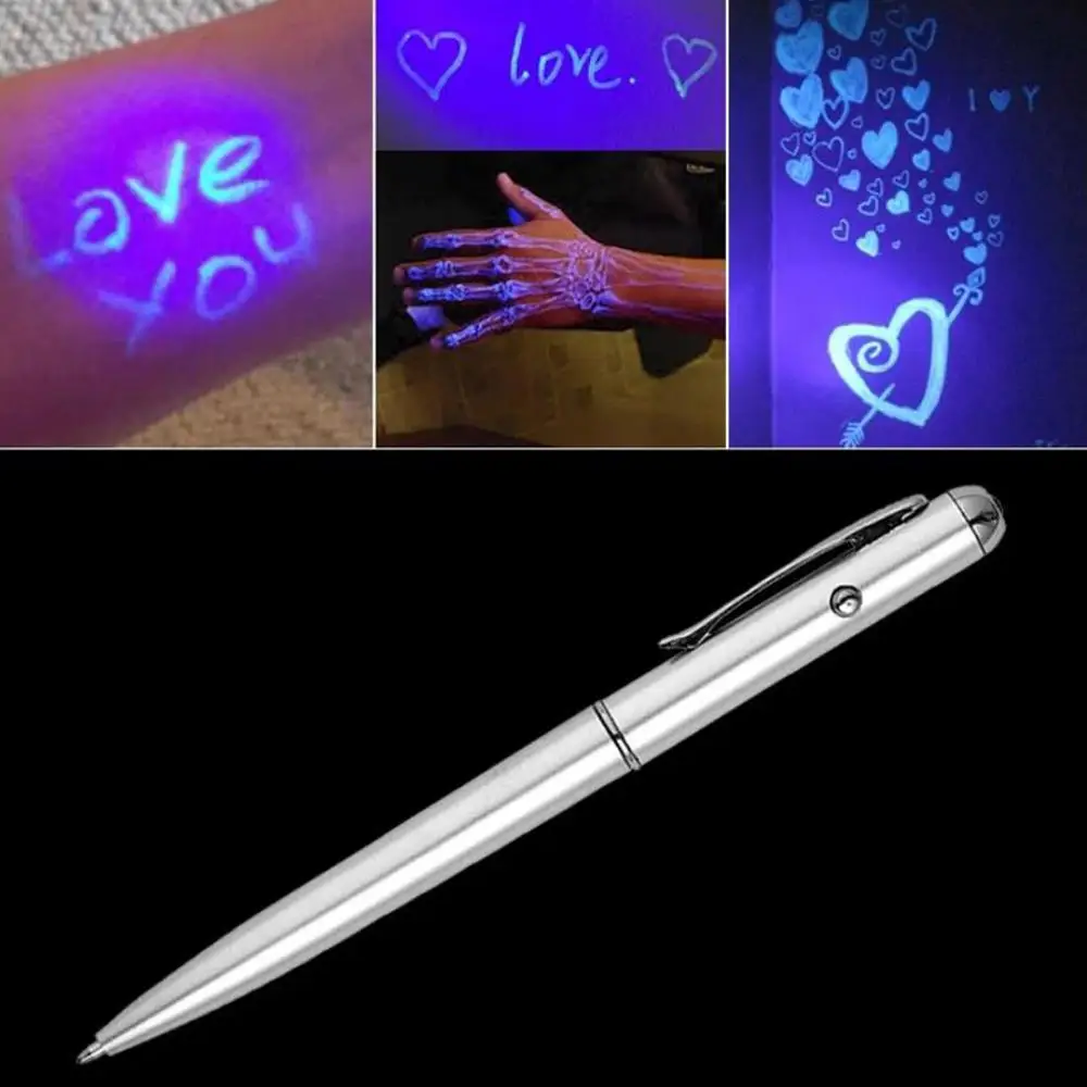 UV ultraviolet LED light magic invisible ink ballpoint pen magic invisible pen with ultraviolet invisible write detective 30N18
UV ultraviolet LED light magic invisible ink ballpoint pen magic invisible pen with ultraviolet invisible write detective 30N18