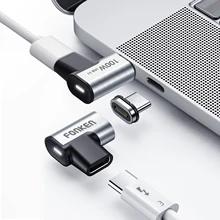 For Macbook 100W 24-Pin Magnetic Type C Adapter USB C 3.1 Fast Charging Magnet Data Converter 10Gbs Data Sync for Type C Devices For Macbook 100W 24-Pin Magnetic Type C Adapter USB C 3.1 Fast Charging Magnet Data Converter 10Gbs Data Sync for Type C Devices