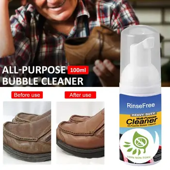 100ML Multi-Purpose Cleaner Rinse Free Surface Cleaner Spray Multi-function Foam Feather Cleaner Grease Grime Removal 30E
100ML Multi-Purpose Cleaner Rinse Free Surface Cleaner Spray Multi-function Foam Feather Cleaner Grease Grime Removal 30E