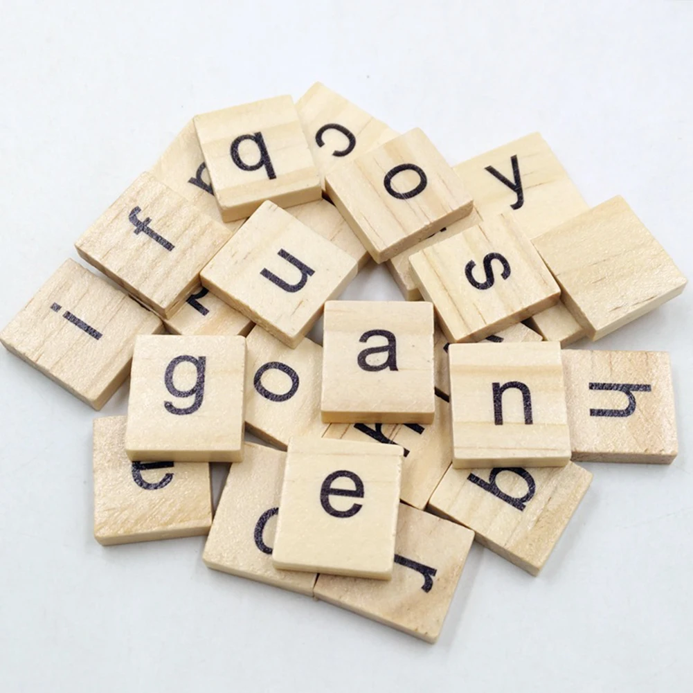 100Pcs Handcraft Wooden Number Scrabble Letter Set Alphabet Tile Name Tage Scrapbooking Complete Word
100Pcs Handcraft Wooden Number Scrabble Letter Set Alphabet Tile Name Tage Scrapbooking Complete Word
