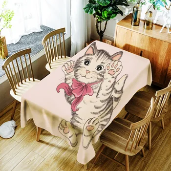 Cute Cat Tablecloth Waterproof Dinner Rectangular Washable Tapetes Table Cover Protector Table Cloth Dining Kitchen
Cute Cat Tablecloth Waterproof Dinner Rectangular Washable Tapetes Table Cover Protector Table Cloth Dining Kitchen
