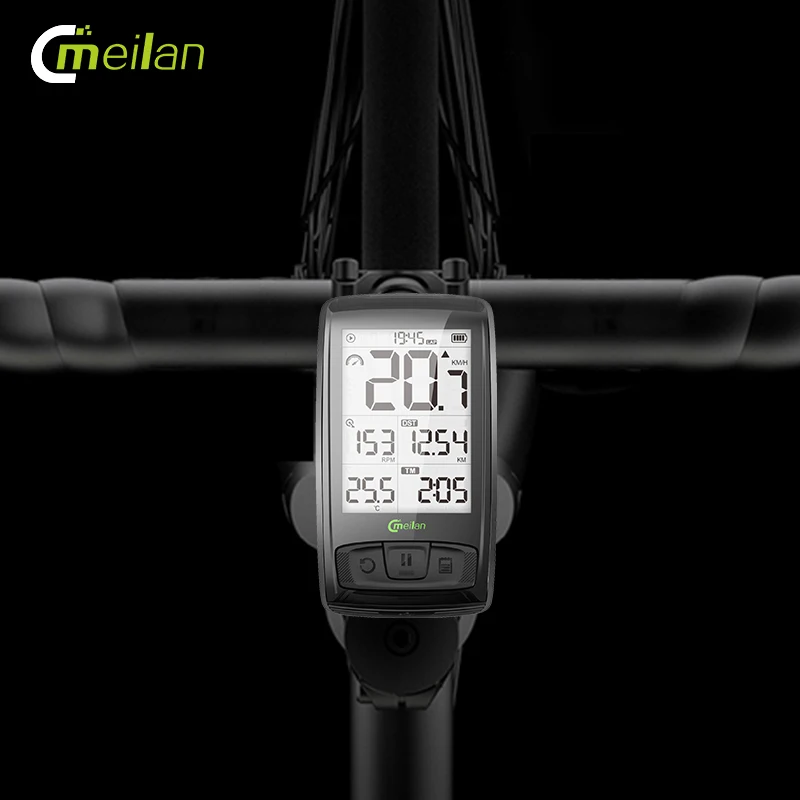 Meilan Wireless Bike Bicycle Computer Bluetooth4.0 Bike Speedometer Speed/Cadence Sensor Waterproof Cycling Computer
Meilan Wireless Bike Bicycle Computer Bluetooth4.0 Bike Speedometer Speed/Cadence Sensor Waterproof Cycling Computer