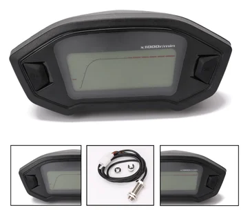 Universal Motorcycle LCD Digital Speedometer Odometer Backlight Motorcycle for 2,4 Cylinders 1300r/min
Universal Motorcycle LCD Digital Speedometer Odometer Backlight Motorcycle for 2,4 Cylinders 1300r/min