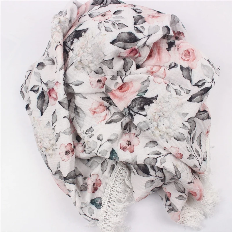 100% Cotton Baby Blankets Newborn for Boys Girls Muslin Swaddle Blankets Flower Print Bedding Quilt Swaddle 87HD
100% Cotton Baby Blankets Newborn for Boys Girls Muslin Swaddle Blankets Flower Print Bedding Quilt Swaddle 87HD
