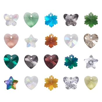 72pcs/box Glass Pendants Faceted Charms for Earring Bracelet Necklace Chain Jewelry Making DIY Accessories Mixed Color 
72pcs/box Glass Pendants Faceted Charms for Earring Bracelet Necklace Chain Jewelry Making DIY Accessories Mixed Color
