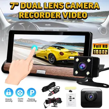 1080P HD Auto Car DVR Camera Dual Lens 7 Touch Screen Loop Video Recorder Dash Cam Rear View Camera Parking G-Sensor
1080P HD Auto Car DVR Camera Dual Lens 7 Touch Screen Loop Video Recorder Dash Cam Rear View Camera Parking G-Sensor
