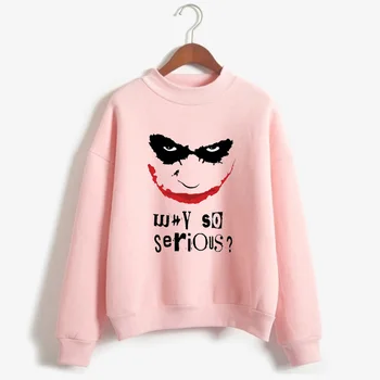 Why So Serious Heath Ledger Joker Pullover Women The Dark Knight Female Sweatshirt Halloween Homme Vintage Streetwear Tops
Why So Serious Heath Ledger Joker Pullover Women The Dark Knight Female Sweatshirt Halloween Homme Vintage Streetwear Tops