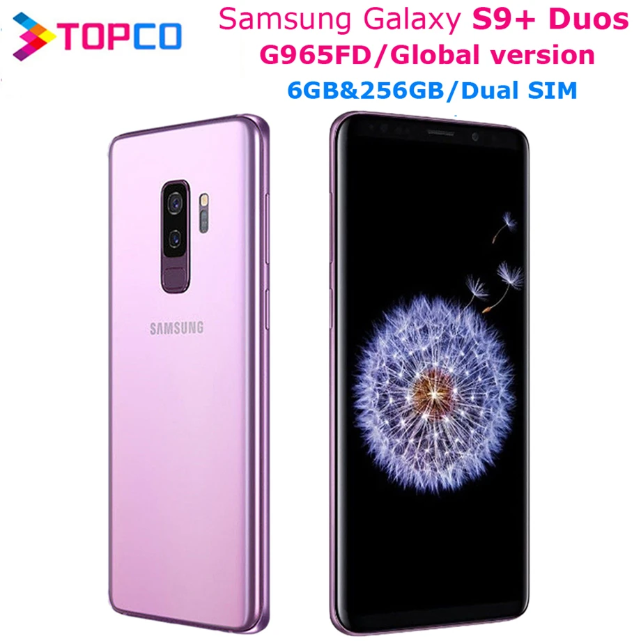 Samsung Galaxy S9 + Duos Plus G965FD Global V с двумя Sim картами оригинальный телефон Восьмиядерный